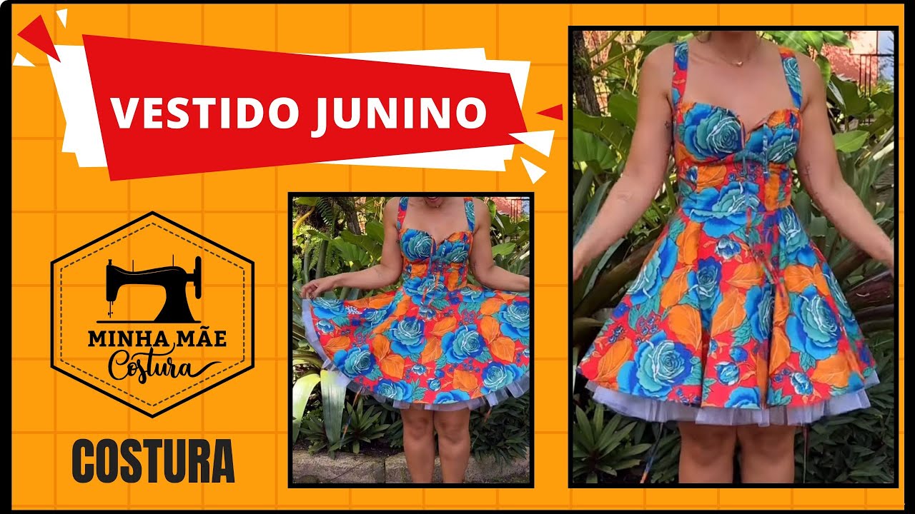 Vestido junino - costura