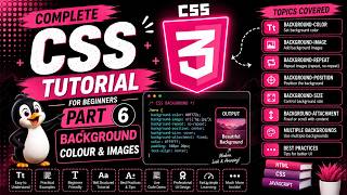 🎨 CSS Tutorial Part-6 | Background Color & Background Image in CSS | Complete Beginner Guide