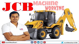 jcb machine working for roads construction