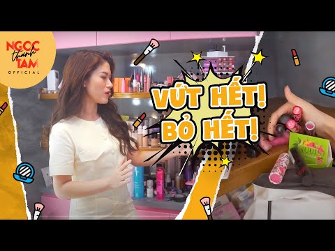 DỌN DẸP “TIỆM TẠP HOÁ” ĐỰNG 800 MÓN MỸ PHẨM BÁM ĐẦY BỤI | DECLUTTERING BEAUTY SHELF | Ngọc Thanh Tâm
