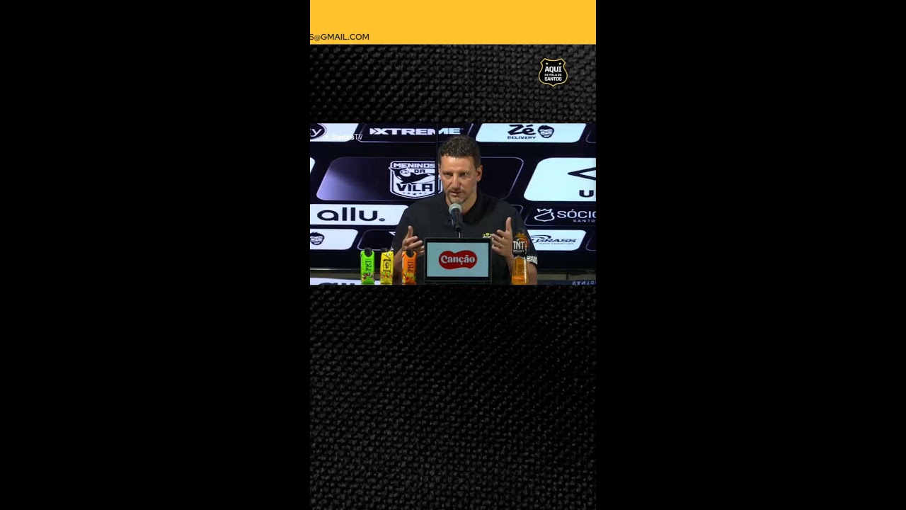 Apresentação de Elano, novo gerente da Base do Santos  📱