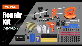 VEVOR Car Body Dent Puller, Bridge Lifter Tool, Paintless Hail Remover - Repair Kit