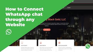 How to connect WhatsApp chat through Website Tutorial | HTML & CSS | 2021