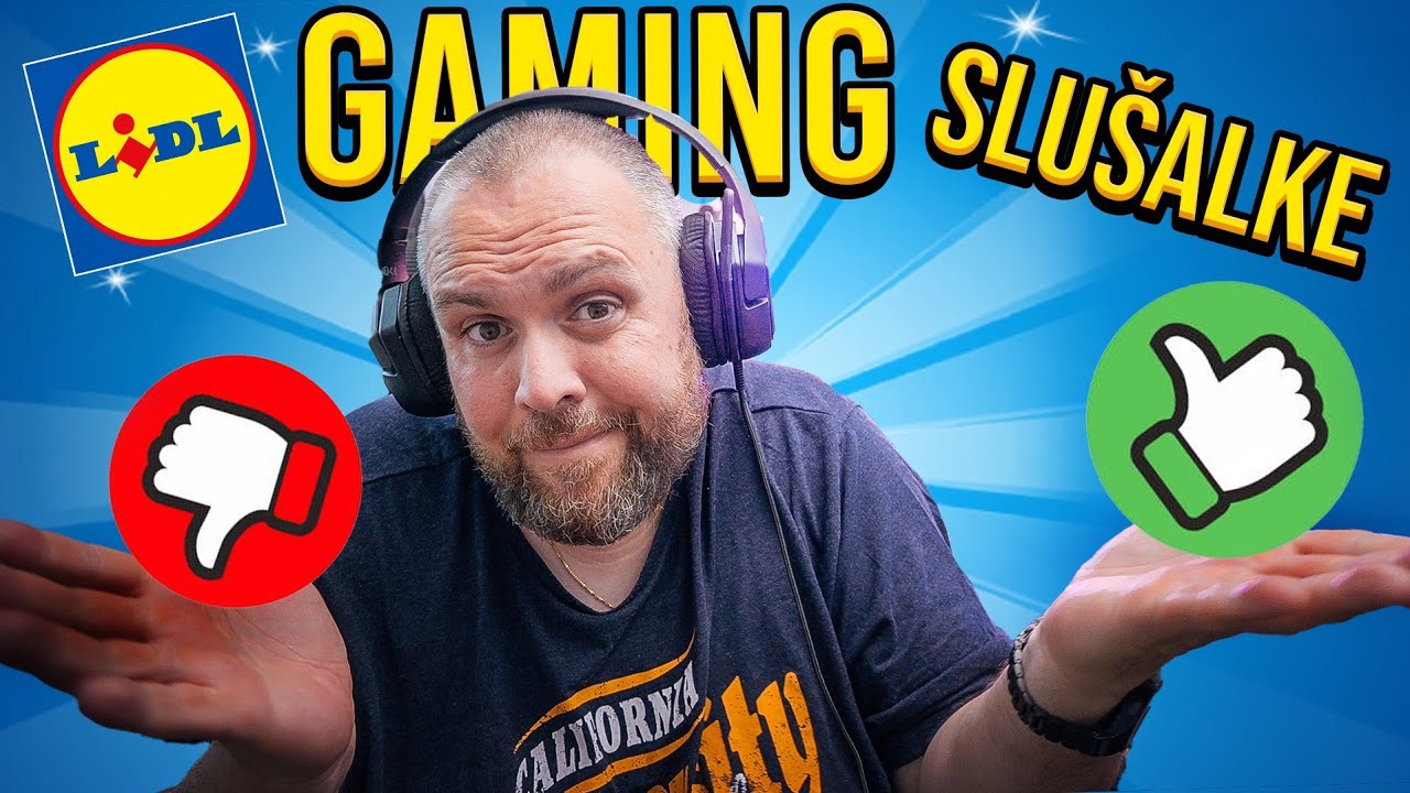 GAMING SLUŠALKE IZ LIDLA?!!! A so vredne svojega denarja?