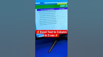 Excel Text to Column in 5 Sec🔥😲 #viral #excel #exceltips #computer