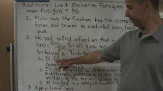 Calc1   Sec  2 3   Limit Evaluation Techniques   Steps