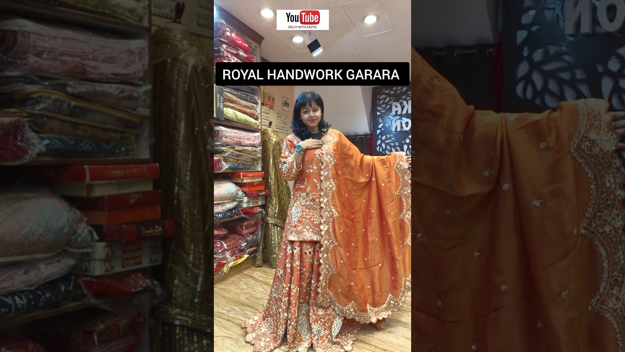 ROYAL HANDWORK GARARA SHARARA DRESS CHANDNI CHOWK 
