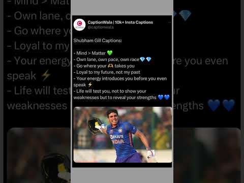 Shubham Gill Captions you wouldn’t wanna miss #shubhamgill #gtvscsk #tataipl #gujarattitans #shorts