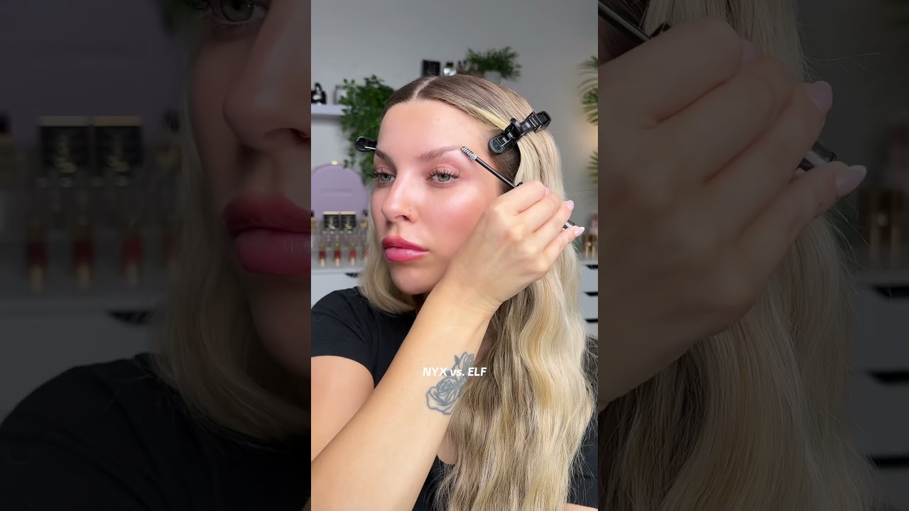 NYX brow glue vs. ELF! 