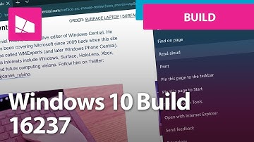 Windows 10 Build 16237 - Microsoft Edge, Notifications, My People + MORE