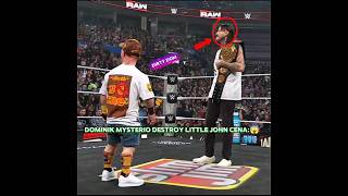 Omos Destroys Microman & Dominik Mysterio Destroys Little John Cena! #wwe #shorts #dominikmysterio
