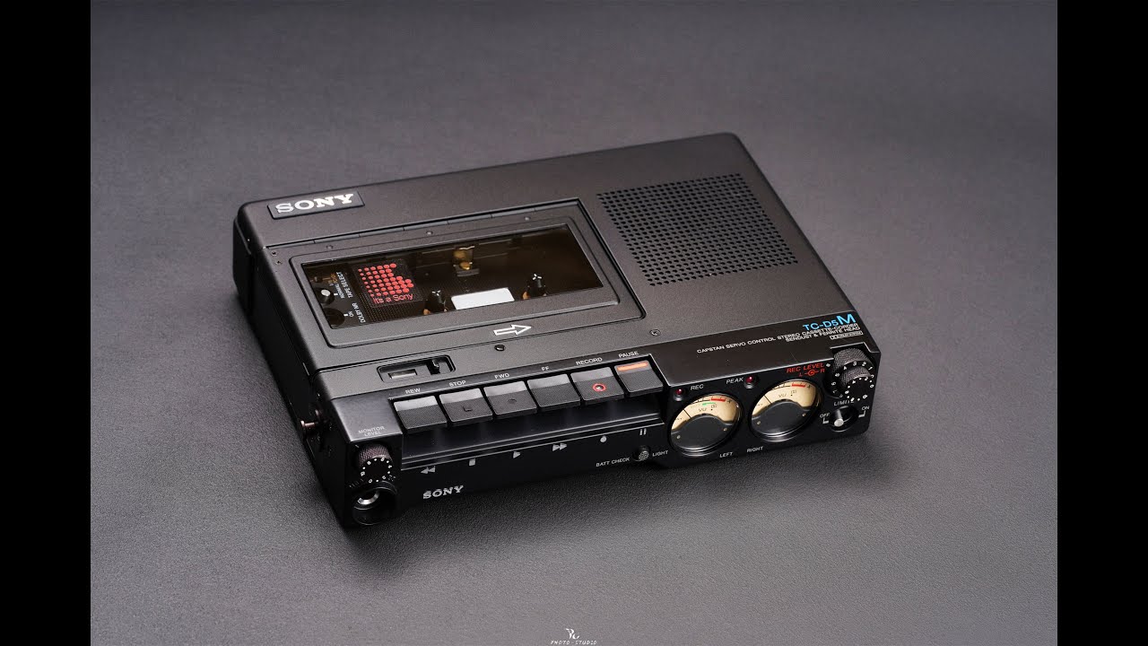 SONY デンスケ Cassette Recorder TC-D5M TEST S/N 20875 - YouTube