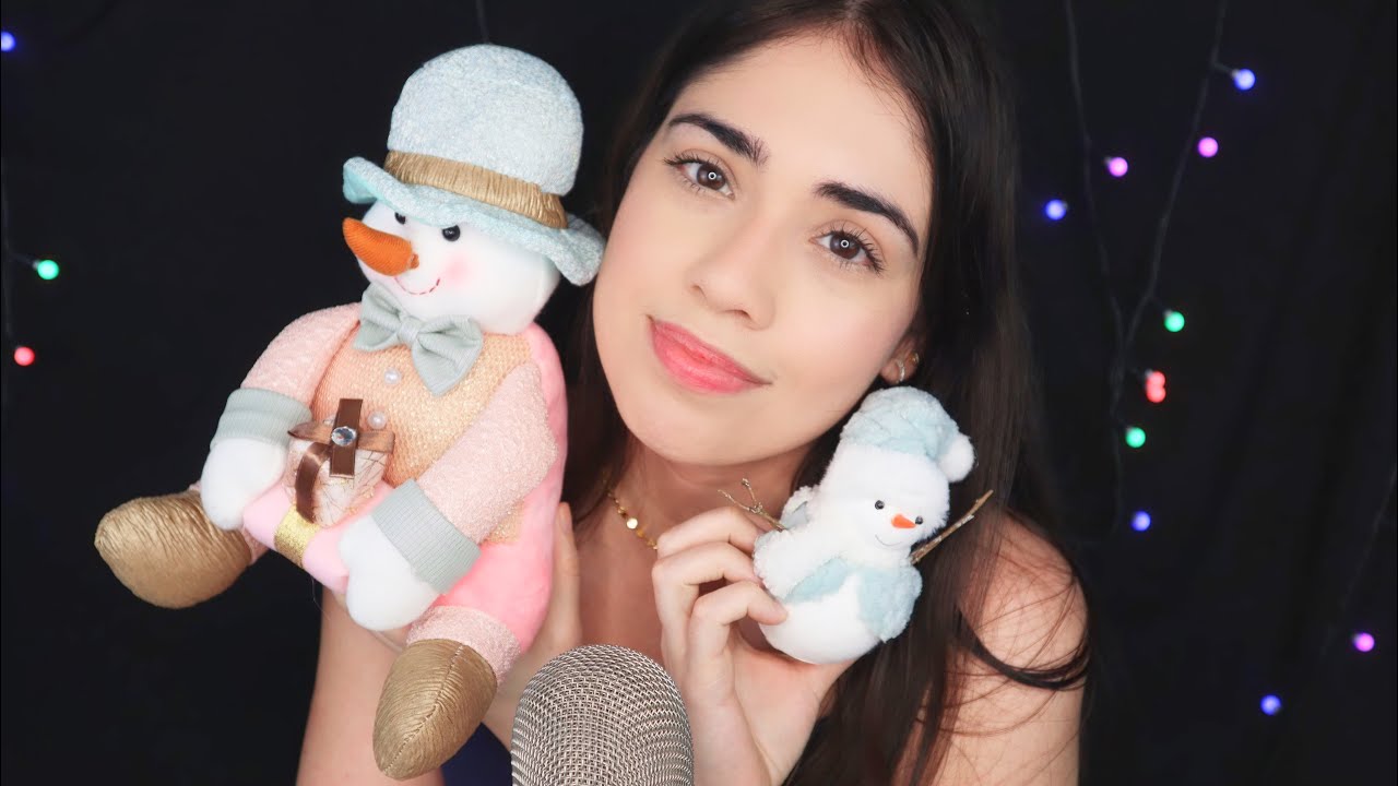 ASMR Mostrando enfeites de Natal - Soft Spoken 🎄