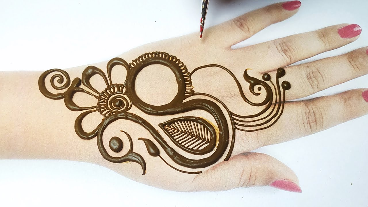 New Stylish Peacock Mehndi Design From Letter S Simple Full Hand Mehndi Design स दर म र क म ह द Youtube