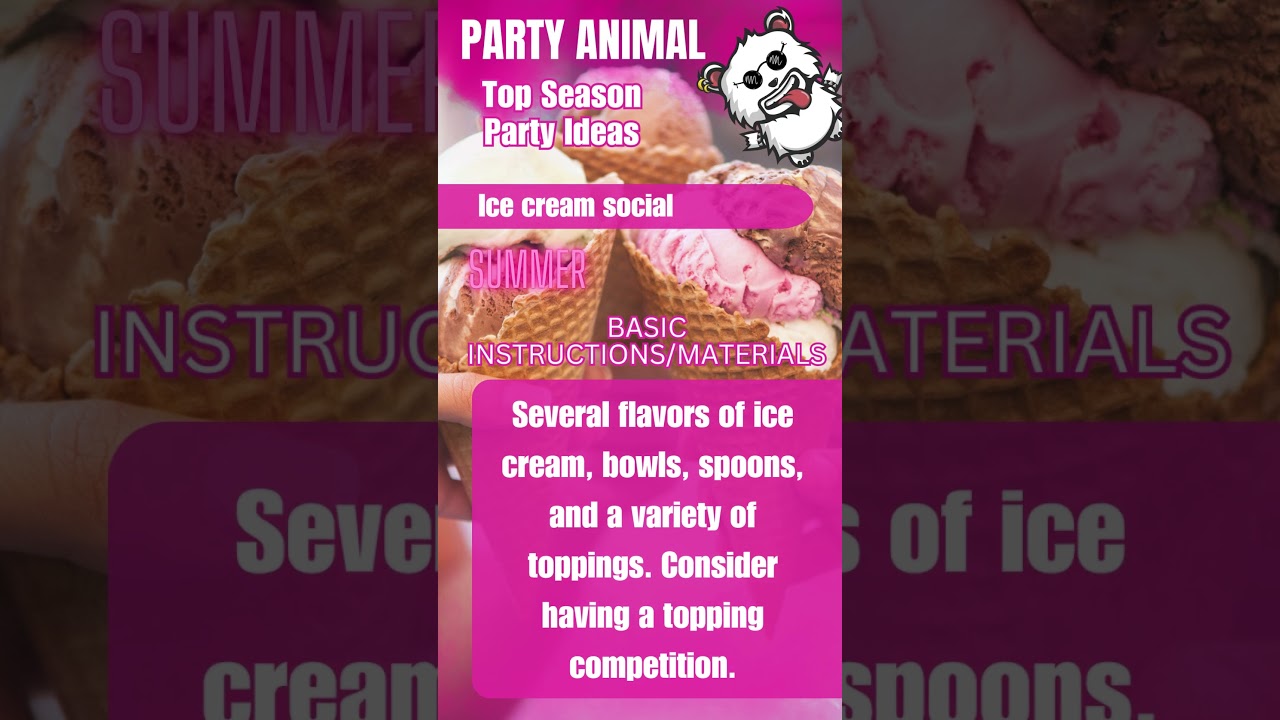 TOP Season Party Ideas | Ice Cream Social 