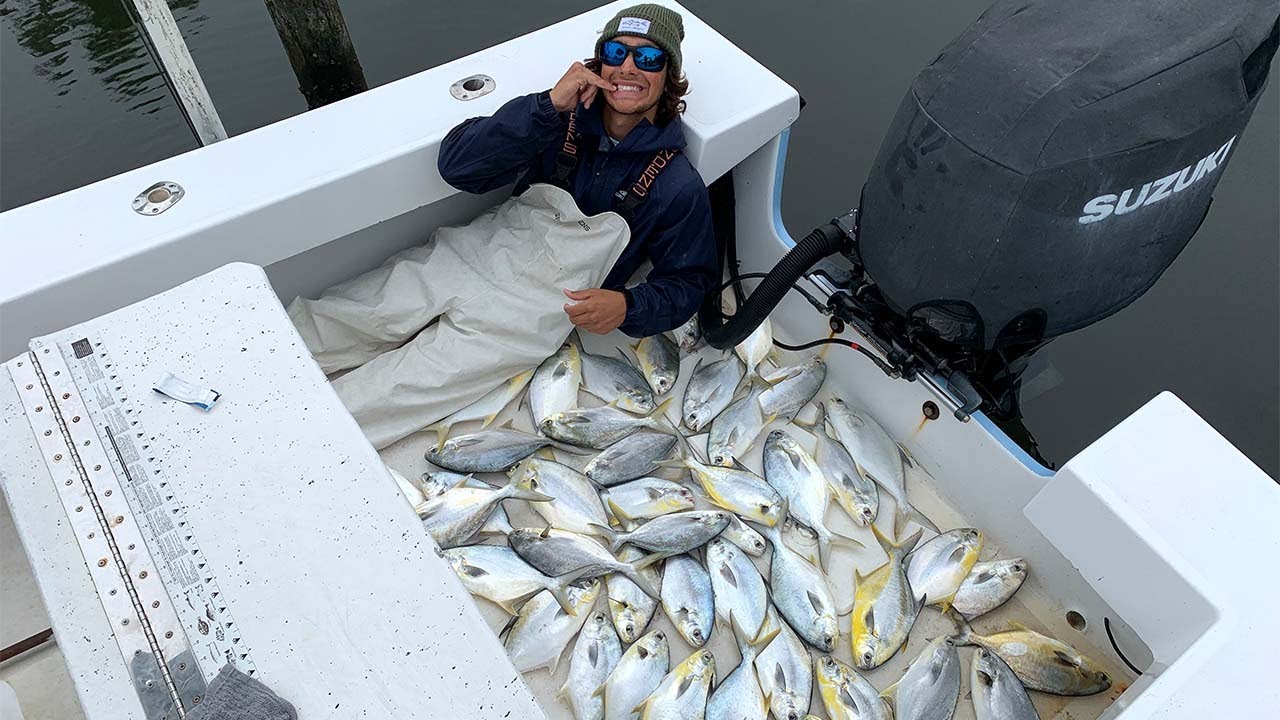 FILLING the boat with POMPANO! fishing) YouTube