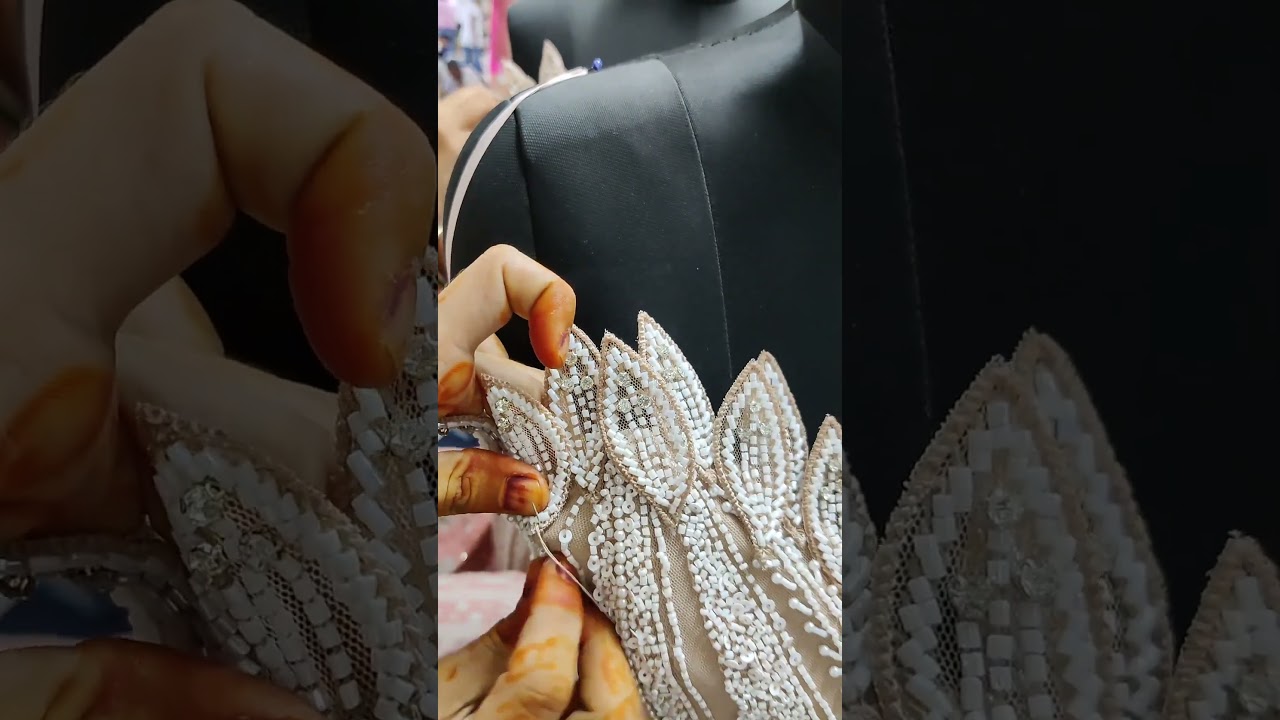 Luxury handmade designer bridal fabric for wedding, party dress,