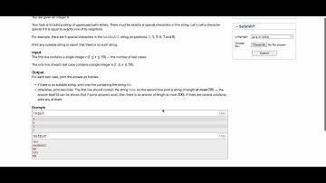 Educational Codeforces Round 163 (Rated for Div. 2) | Special Characters Question