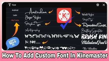 How To Add Stylish Custom Font In Kinemaster // Trending Font Add In Kinemaster Bangla Tutorial 2022