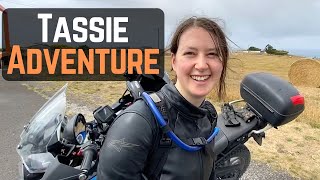 Dad and daughter ride around Tasmania