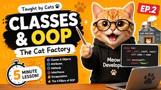 Meow Software Engineer EP.2 | Classes & OOP — The Cat Factory