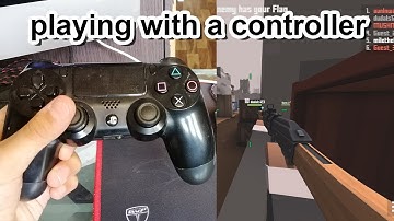 Playing KRUNKER.IO with a CONTROLLER (montage)