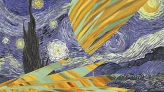 Van Gogh Sunflowers And Starry Sky Animated