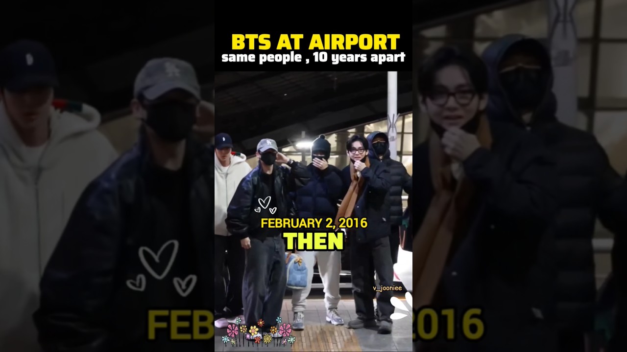 BTS THEN VS NOW: 2016 -2026 , 10 years apart 