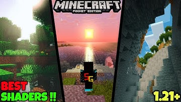 Top 3 Best Vibrant Visuals Like Shader For Minecraft PE 1.21+ || #minecraft #gaming