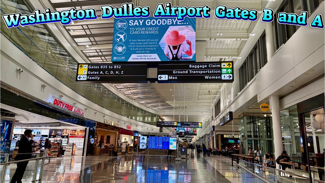 Washington Dulles International Airport Departure Gates B and A