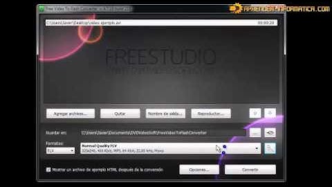 Convertir videos a formato Flash