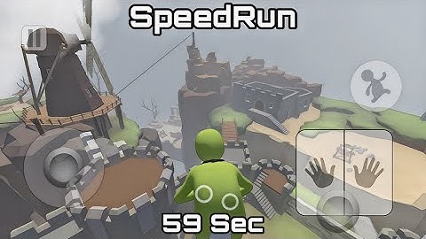 Human: Fall Flat Castle SpeedRun In Mobile Any/59 Sec