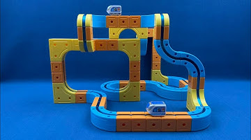 10 Min Maglev Unboxing: Anti-Gravity Train DIY Blocks ASMR | Toy Review