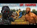 African Rebel SCARES the UFC World Champ on PUBG - Demetrious Johnson