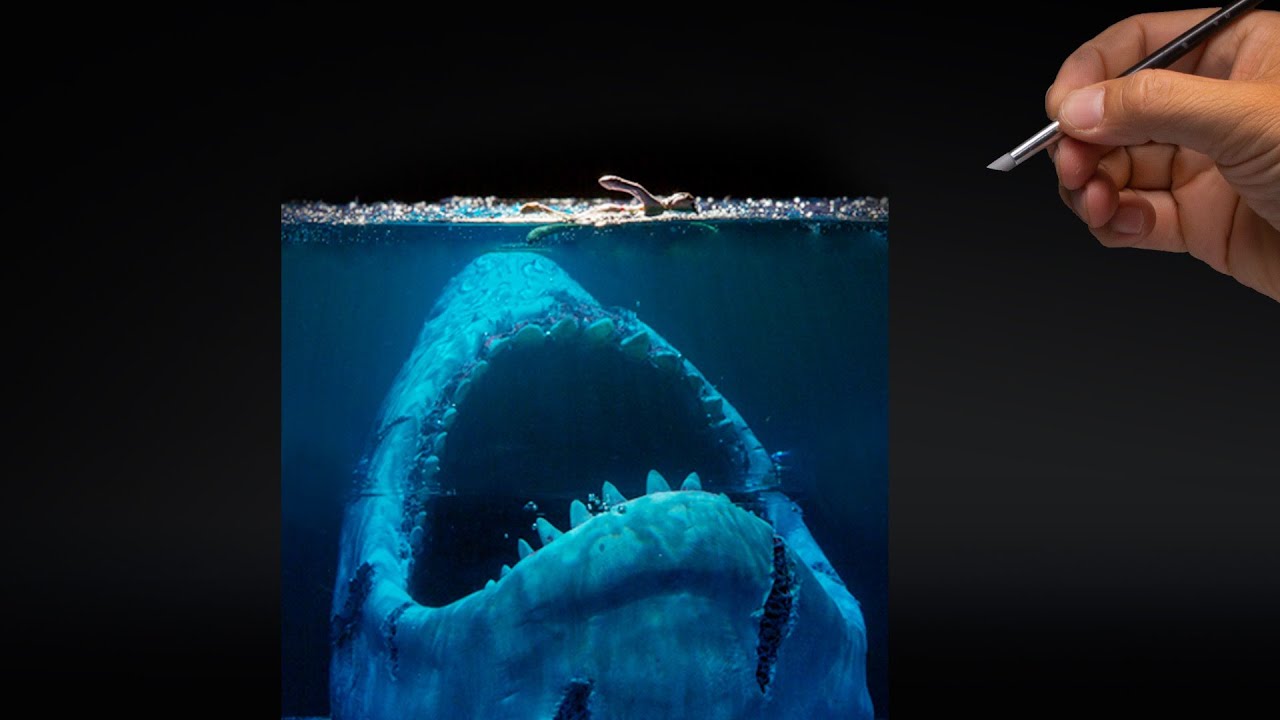 How to Make a Deep Sea Shark/Polymer Clay / Epoxy/Diorama/deep sea fear