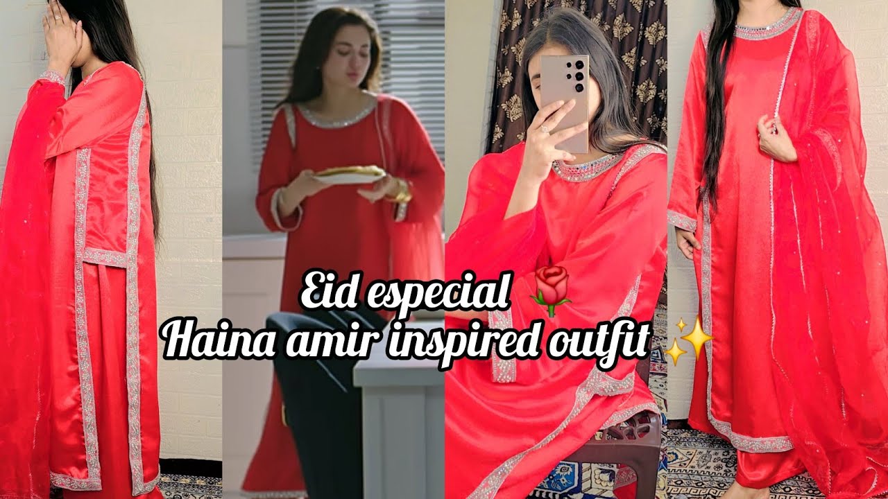 Eid ✨️ especial haina amir 🌹inspired outfit designing 