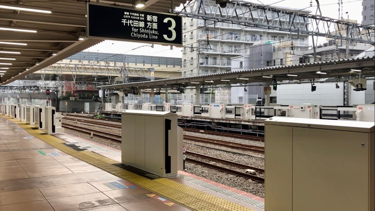 小田急線 相模大野駅 3番ホーム ホームドア設置