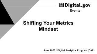 Shifting Your Metrics Mindset