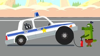 CARS CARS  -  Police car chase! -   Cars For Kids