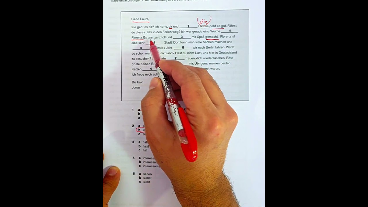 حل نموذج امتحان B1 مع شرح القواعد المهمة في اللغة الألمانية | Deutsch mit Samh