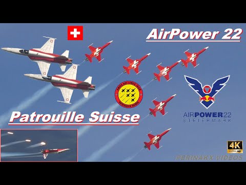F-5 E Tiger II ▲ Patrouille Suisse 🇨🇭 ▲ Swiss Air Force ▲ AirPower Zeltweg 2022