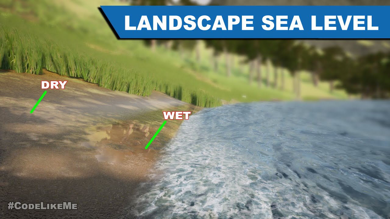 Unreal Landscape Sea Level - UE4 Tutorials 