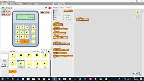 #Scratch Örnekleri-Hesap Makinası