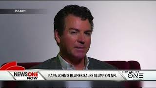Papa John’s CEO Blames Sagging Sales On NFL Player Protests