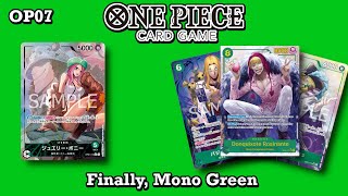 (OP07) Bonney Testing  Mono Green, its too lit  One Piece Card Game