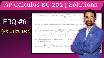 AP Calculus BC 2024 solutions FRQ #6  AP Calculus BC 2024 answers FRQ #6 AP Calculus BC 2024 FRQ6