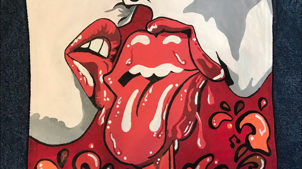 Painting The Rolling Stones On a Denim Jacket