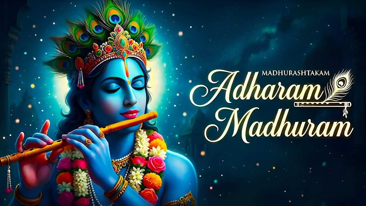 Adharam Madhuram 🦚 | Beautiful Krishna Bhajan | Morning Mantra for ...