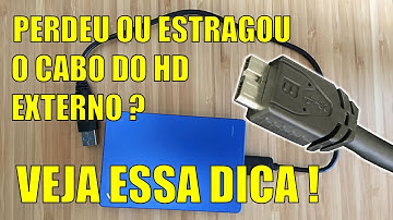 Você perdeu ou quebrou o cabo original de HD externo USB 3.0 ? Então assista essa dica incrível !