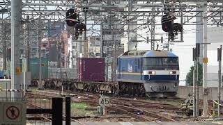 JR貨物 EF210-326号機+ｺｷ26B 1050ﾚ 名古屋通過 (ﾎｲｯｽﾙ警笛付き)